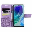 Θήκη με πτερύγιο για Samsung Galaxy S24 FE, Butterfly, μωβ