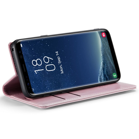 θήκη CASEME για Samsung Galaxy S8, Waxy Textured, ροζ