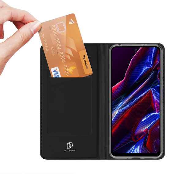 Dux Ducis Θήκη για Xiaomi Redmi Note 12 5G / POCO X5 5G, Skinpro, μαύρη