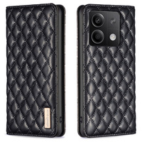 Θήκη με πτερύγιο για Xiaomi Redmi Note 13 5G, Wallet, BINFEN COLOR, μαύρη