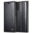 θήκη CASEME για Samsung Galaxy A34 5G, Waxy Textured, μαύρη