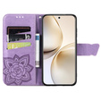 Θήκη με πτερύγιο για Realme 14 Pro 5G, Butterfly, μωβ