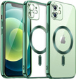 Θήκη για iPhone 11, Electro MagSafe, πράσινη + Γυαλί για την οθόνη