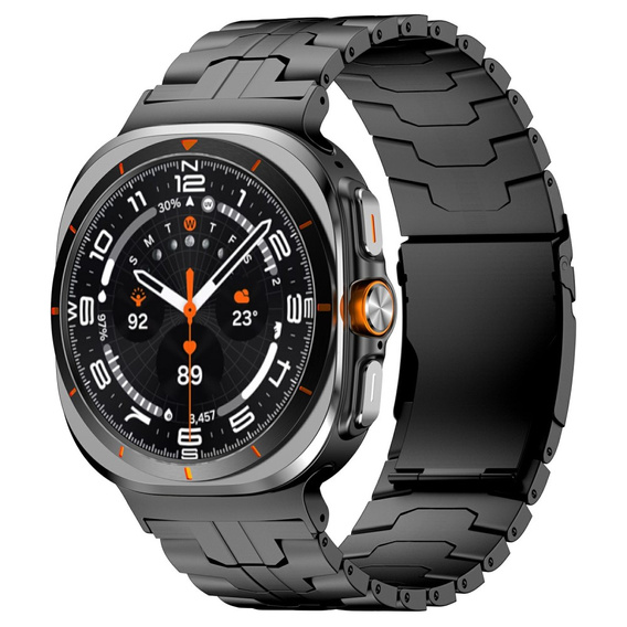 Βραχιόλι για Samsung Galaxy Watch 4/5/6 40/42/43/44/45/46/47mm, černý