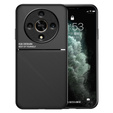 Θήκη για Honor Magic 6 Lite 5G, με μαγνητική λαβή, μαύρη