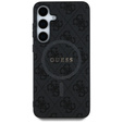 GUESS Θήκη για Samsung Galaxy S25, 4G Ring Classic Logo, γκρι
