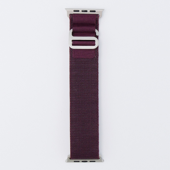 Λουράκι νάιλον για Apple Watch 1/2/3/4/5/6/7/8/SE/ULTRA 42/44/45/49mm, μπορντό