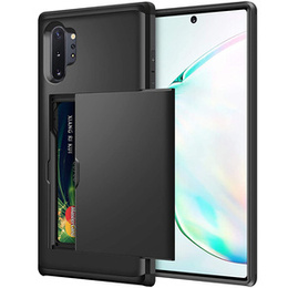 Θήκη για Samsung Galaxy Note 10+ Plus, Sliding Card Holder, μαύρη