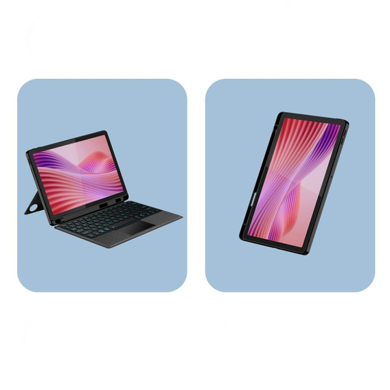 Θήκη + πληκτρολόγιο Lenovo Tab Plus, μαύρη