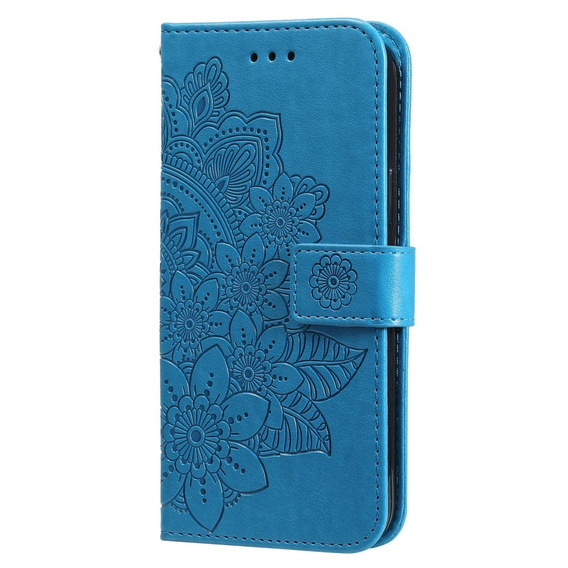 Θήκη με πτερύγιο για Samsung Galaxy A14 4G/5G, Mandala Flower, μπλε