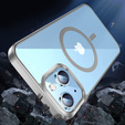 Θήκη για iPhone 14, ERBORD Hybrid MagSafe Case, ασημένια