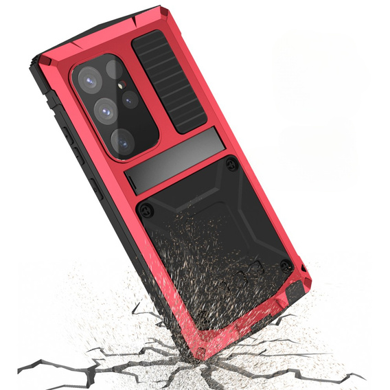 Θωρακισμένη θήκη για Samsung Galaxy S25 Ultra, R-JUST, κόκκινη