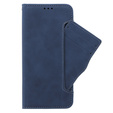 Θήκη με πτερύγιο για Oppo A58 4G, Card Slot, μπλε