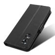 Θήκη με πτερύγιο για Oppo A17, Smart Magnet, μαύρη