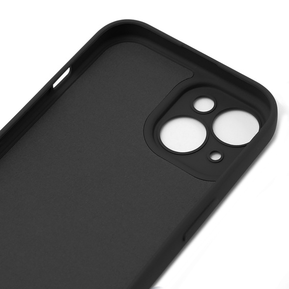 Θήκη για iPhone 15 Plus, Silicone Lite, μαύρη