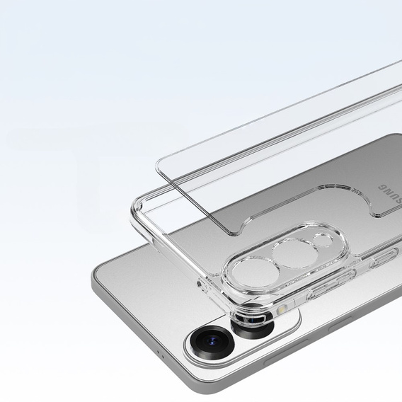 Θήκη για Samsung Galaxy S25 Edge, Fusion Hybrid, διαφανής