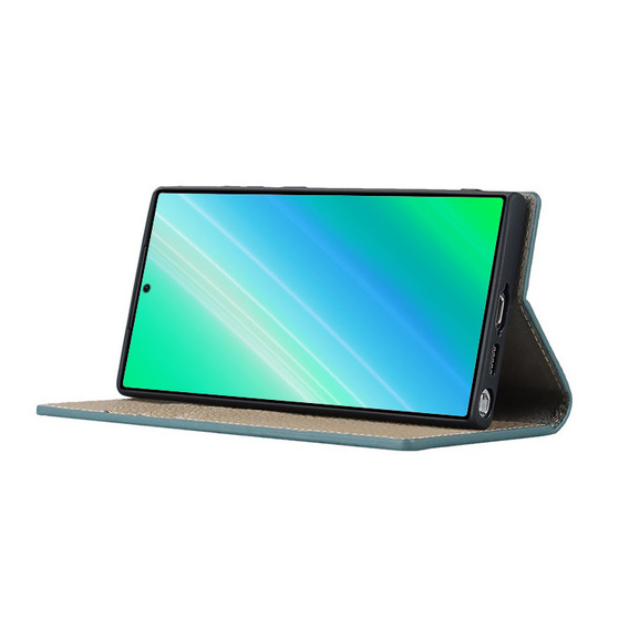 Δερμάτινη θήκη για Samsung Galaxy S23 Plus, ERBORD Grain Leather, μπλε