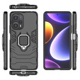 Θήκη για Poco F5 5G, Kickstand Ring, μαύρη