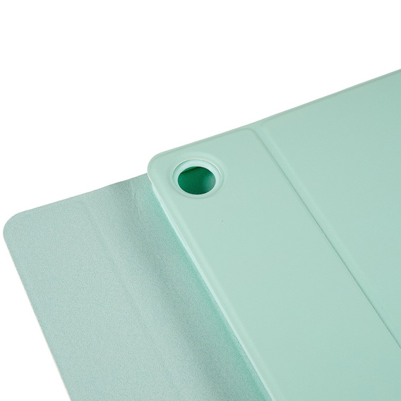 Θήκη + πληκτρολόγιο Lenovo Tab M10 Plus Gen 3 TB-125F TB-128F, πράσινη