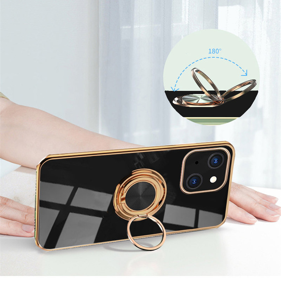 Θήκη για iPhone 13 mini, Electro Ring, μαύρη