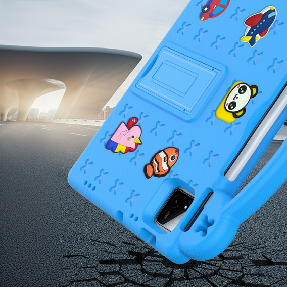 Παιδική θήκη για Xiaomi Pad 7 / 7 Pro, Cute Patterns, με βάση, μπλε