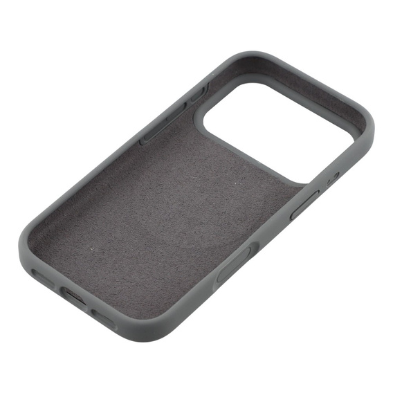 Θήκη σιλικόνης για iPhone 17 Pro, για MagSafe, αντικραδασμική, γκρι