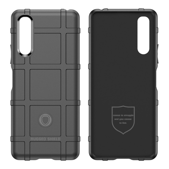 Θήκη για Sony Xperia 10 IV, Rugged Shield, μαύρη