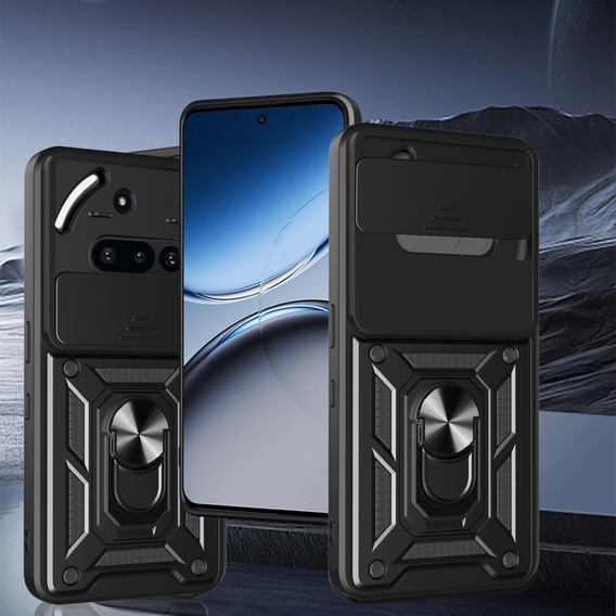 Θήκη για Nothing Phone 3a, CamShield Slide, μαύρη