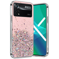 Θήκη για Xiaomi Poco X4 Pro 5G, Glittery, ροζ