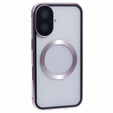 Μαγνητική θήκη MagSafe Dual Glass για iPhone 16, ροζ rose gold