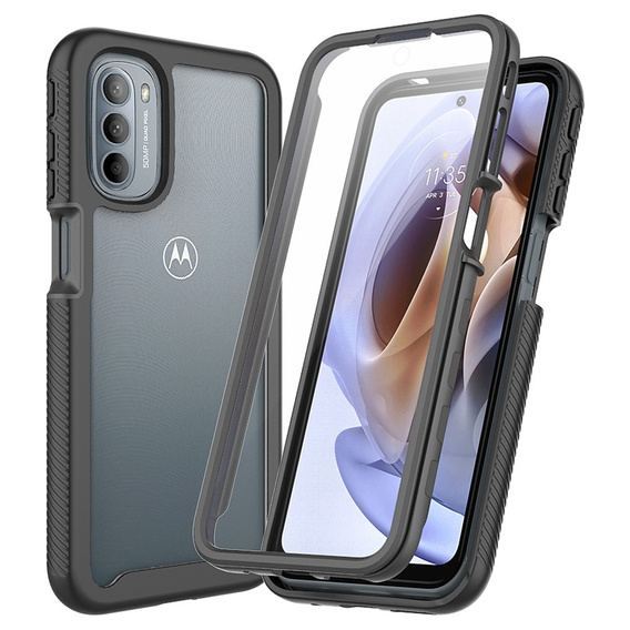 Θήκη για Motorola Moto G51 5G, Shockproof, με μεμβράνη, μπλε