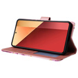 Θήκη με πτερύγιο για Xiaomi Redmi Note 13 Pro 4G / Xiaomi Redmi Note 14S / Xiaomi Poco M6 Pro 4G, Wallet, Marble μωβ
