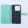 Θήκη με πτερύγιο για Xiaomi 13T / 13T Pro, Mandala, πράσινη