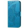 Θήκη με πτερύγιο για Motorola Edge 50 Ultra, Butterfly, μπλε