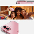 Θήκη για iPhone 16 Plus, Erbord Dropproof, διαφανής + γυαλί