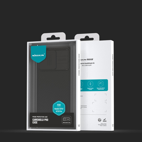 Θήκη για Xiaomi Poco F6 Pro, θωρακισμένη Nillkin, CamShield Pro, μαύρη