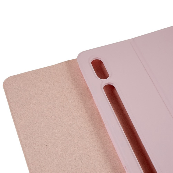 Θήκη + πληκτρολόγιο Samsung Galaxy Tab S7 T870/T875 / S8, Pen Slot, ροζ rose gold