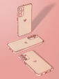 Η θήκη για το Samsung Galaxy A26, Electro heart, ροζ rose gold + γυαλί 9H