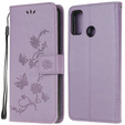 Θήκη με πτερύγιο για Motorola Moto G10 / G30, Butterfly, μπλε