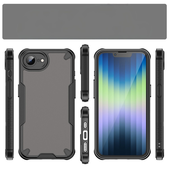Θήκη για Iphone 16E, Armor Frosted Case, μαύρη