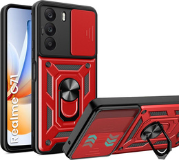 Θήκη για Realme C71, CamShield Slide, κόκκινη