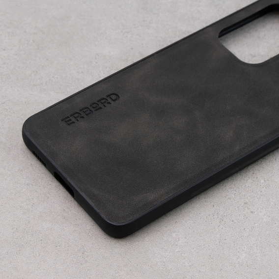 Θήκη για Samsung Galaxy A53, ERBORD Business, με πλάκα στήριξης αυτοκινήτου, γκρι
