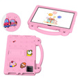 Παιδική θήκη για T Tablet 5G, Cute Patterns, με βάση, ροζ