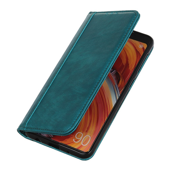Θήκη για Samsung Galaxy S25 Ultra, Wallet Litchi Leather, πράσινη
