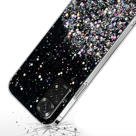 Θήκη για Xiaomi Redmi Note 11/11S, Glittery, μαύρη