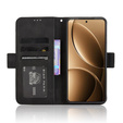 Θήκη με πτερύγιο για Xiaomi Poco F7 Pro, Card Slot, μαύρη