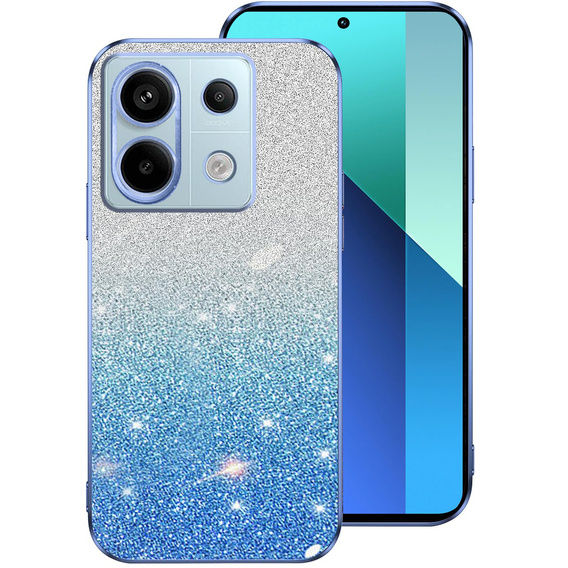 Θήκη για Xiaomi Redmi Note 13 5G, Glitter Case CamShield, μπλε