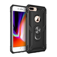 θωρακισμένη θήκη για iPhone 6+ / 6S+ / 7+ / 8+ Plus, Nox Case Ring, μαύρη