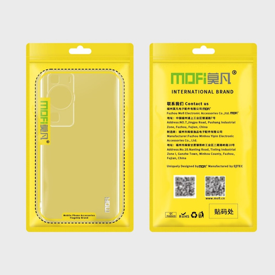 Θήκη MOFI για Huawei P60 / P60 Pro, λεπτή, διαφανής