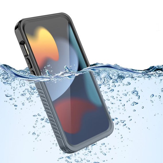 Αδιάβροχη θήκη IP68 για iPhone 15 Plus, Redpepper, μαύρη
